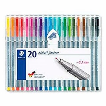 Flomasteru Komplekts Staedtler 20 Triplus Fineliner 334