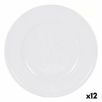 Plakans trauks Inde Olympia Balts Porcelāns Ø 31 cm (12 gb.) (ø 31 cm)