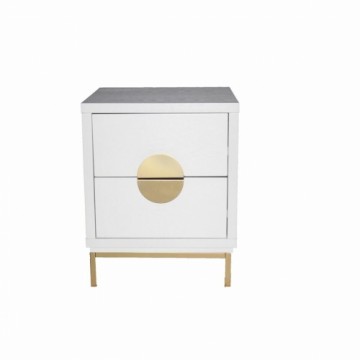 Nightstand DKD Home Decor Metal MDF (50 x 35 x 60 cm)