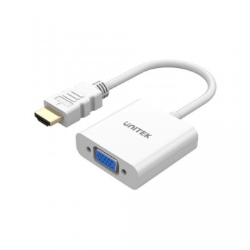 UNITEK ADAPTER HDMI - VGA, FULLHD 60HZ, WHT, M/F