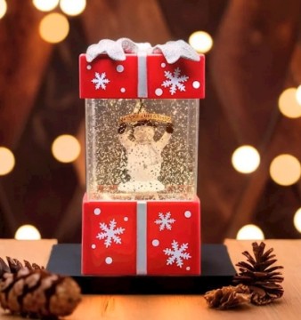 Forever Light Christmas Snow Globe Lantern