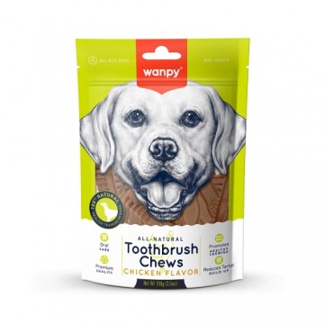 Wanpy Dogs Toothbrush Chews Chicken Flavour 100 g