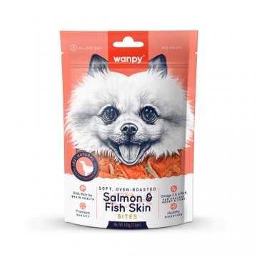 Wanpy Dogs Salmon Fish Shape bites 100 g