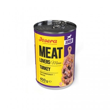 Josera Petfood Konservi JOSERA suņiem Meat Lovers Junior Menu Turkey 400 g