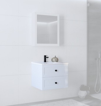 Halmar sink cabinet, TORETO SU-60, white matt