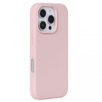 Evelatus Premium Magsafe Soft Touch Silicone Back Cover Case for Apple iPhone 16 Pro Pink Sand