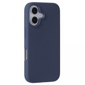 Evelatus Premium Magsafe Soft Touch Silicone Back Cover Case for Apple iPhone 16 Midnight Blue