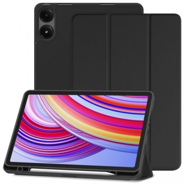 Connect Tri-Fold Stylus turētāja Stends Maciņš Samsung Galaxy Tab A9 Plus X210 Wi-Fi / X215 LTE / X216 5G Melns