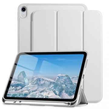 Connect Три-слойный держатель стилуса Стенд Чехол для Apple iPad Air 4 10.9'' (2020) / iPad Air 5 10.9'' (2022) Серебристый