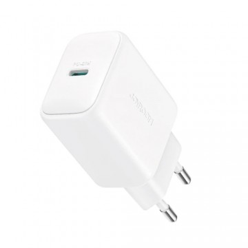 Joyroom PD 20W QC 3.0 Gudrais Adaptīvais Ātrās Uzlādes Lādētājs ar 1x USB-C (5-12V) Balts