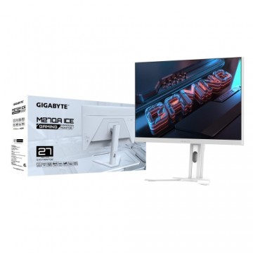 LCD Monitor|GIGABYTE|M27QA ICE Gaming Monitor|27"|Gaming|Panel IPS|2560x1440|180Hz|Matte|1 ms|Height adjustable|Tilt|Colour White|M27QAICEEK