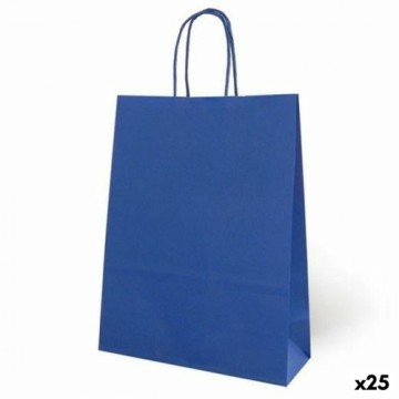 Paper Bag Fama Dark blue With handles 125 g/m² 15 x 8 x 21 cm (25 Units)