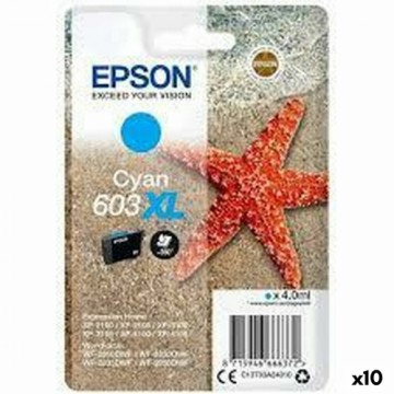 Картридж с оригинальными чернилами Epson 603 XL Циановый (10 штук)