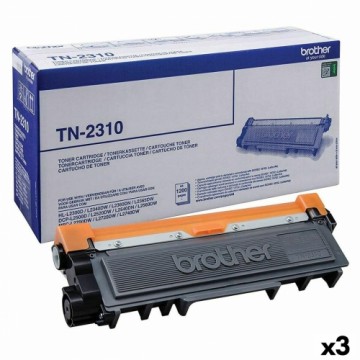 Оригинальный тонер Brother L-2300D, 2340DW, 2360DN, 2365DW, 2540, 2700 Чёрный (3 штук)