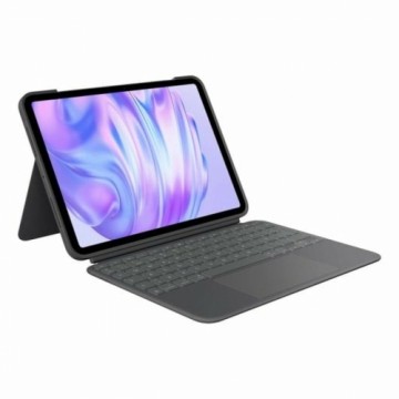 Planšetdatora Vāks Logitech iPad Pro 2024 Melns Spāņu Qwerty QWERTY