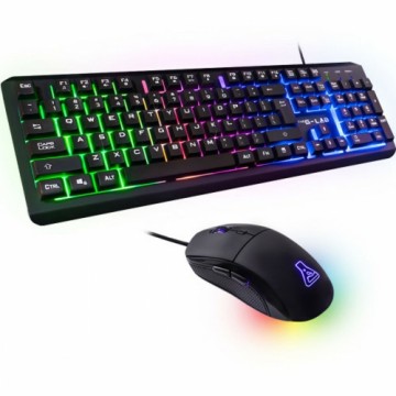 Tastatūra ar Spēļu Peli The G-Lab KEYZ 160 SP KULT 170 Spāņu Qwerty