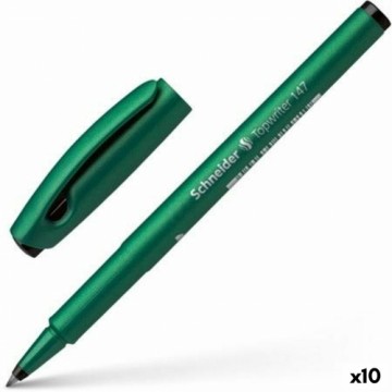 Felt-tip pens Schneider Topwriter 147 Black Green (10 Units)