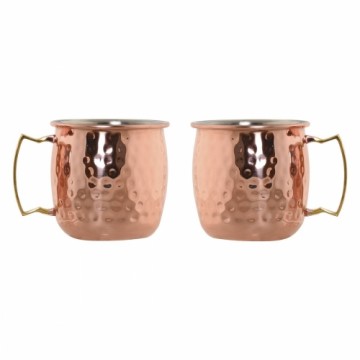 2 Piece Mug Set Home ESPRIT Golden 480 ml