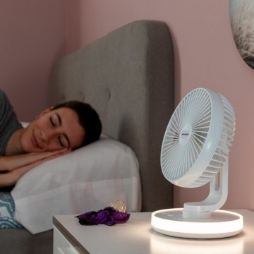 LED uzlādējams galda ventilators FanLed InnovaGoods Balts Ø6,6'' 4000 mAh (Atjaunots C)