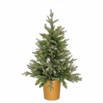 Bigbuy Christmas Новогодняя ёлка Зеленый Позолоченный полиэтилен 58 x 58 x 90 cm