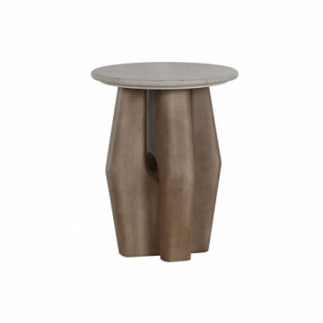 Side table Home ESPRIT Wood Marble 40 x 40 x 51 cm