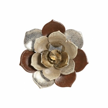 Wall Decoration Home ESPRIT Golden Terracotta Modern Flower 51 x 6,5 x 51 cm