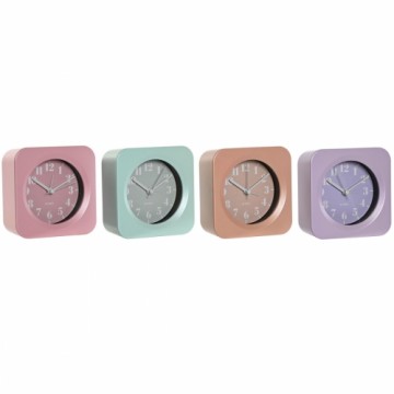 Table clock Home ESPRIT Green Pink Coral Lilac 11 x 4,7 x 11 cm