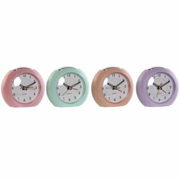 Table clock Home ESPRIT Pink Coral Lilac 10 x 4,7 x 9 cm