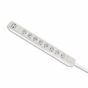 Qoltec 50286 surge protector White 8 AC outlet(s) 230 V 1.8 m