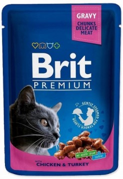 Brit BR.CAT  POUCHES CHICKEN&TURKEY - mokra karma dla kota - 100g