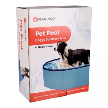 FLMG peldbaseins dzīvniekiem saliekams Doggy Splatter Pool Blue 120*30 cm 520349