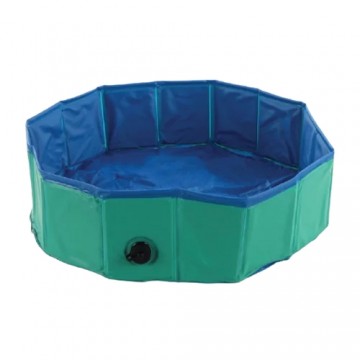 FLMG peldbaseins dzīvniekiem saliekams Doggy Splash pool green/blue S 80x20 cm 31556