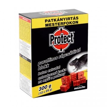 Babolna Bio Ltd. PROTECT žurku un peļu inde vaska blociņi 300 g (12x25 g)