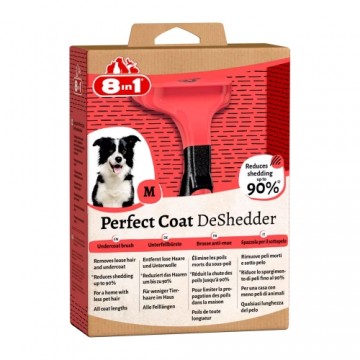 8in1 pavilnas ķemme suņiem "Perfect Coat DeShedder Dog" M