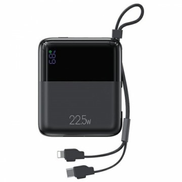 USAMS Powerbank PB69 10000mAh 22.5W QC3.0+PD Fast Charge Digital Display czarny|black 10KCD18601 (US-CD186)