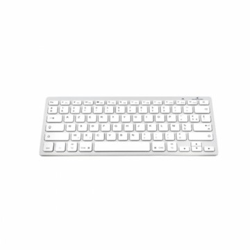 Bluetooth Keyboard Bluestork BS-KB-MICRO/BT/SP White Silver Spanish Qwerty