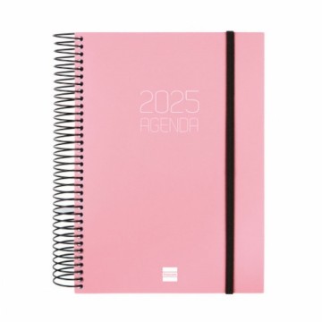 Diary Finocam OPAQUE Pink A5 15,5 x 21,2 cm 2025