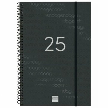 Diary Finocam YEAR Black 16,5 x 24,2 cm 2025