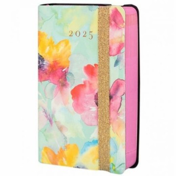 Diary Finocam FLEXI JOY 8,2 x 12,7 cm 2025 Floral