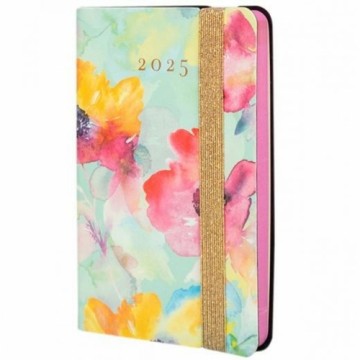 Diary Finocam FLEXI JOY Mini 8,2 x 12,7 cm 2025 Floral