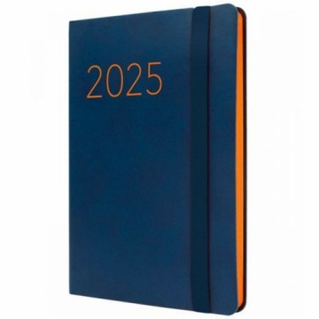 Diary Finocam FLEXI Blue 11,8 x 16,8 cm 2025 Smooth