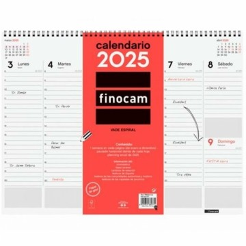 Настольный календарь Finocam бумага 42 x 31 cm 2025 Просмотр недели