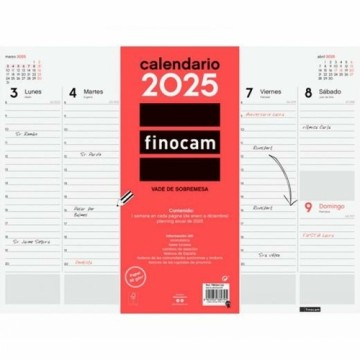 Настольный календарь Finocam бумага 42 x 31 cm 2025 Просмотр недели