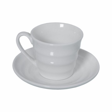 Komplekts ar 6 kafijas tasēm Alexandra House Living Porcelāns 90 ml