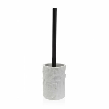 Toilet Brush Versa White Resin Rock