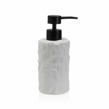 Soap Dispenser Versa White Resin Plastic Rock 7,5 x 17,5 x 7,5 cm