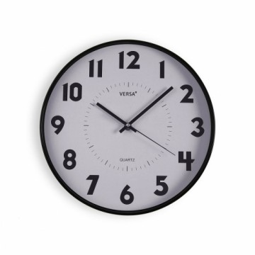 Wall Clock Versa White Plastic 4 x 30 x 30 cm