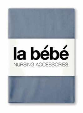 La Bebe™ Cotton 60x120+12 cm  Art.760414 Grafit Kokvilnas satins palags ar gumiju