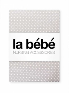 La Bebe™ Cotton 60x120+12 cm  Art.42502 Pearl Kokvilnas satins palags ar gumiju