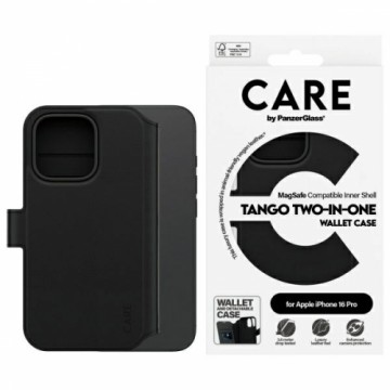 CARE by PanzerGlass Feature Tango 2in1    Wallet iPhone 16 Pro 6.3" MagSafe czarny|black 1330